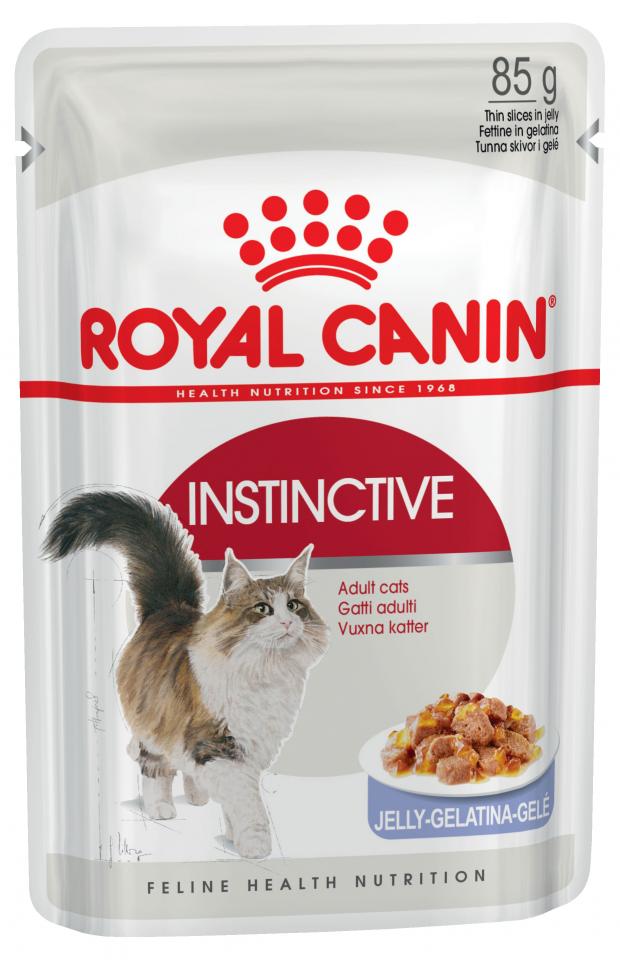 фото Корм для кошек royal canin instinctive мелкие кусочки в желе, 85 г