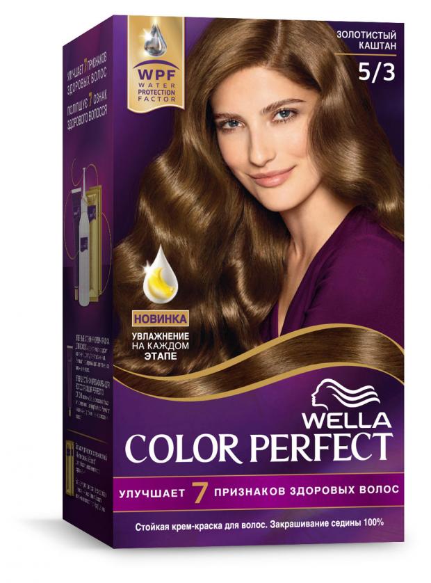 фото Краска для волос wella color perfect тон 5/3