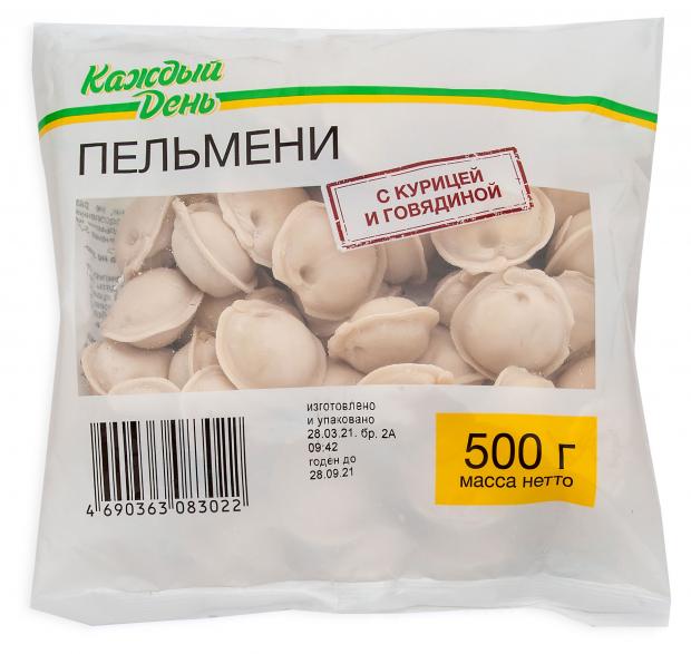 

Пельмени «Каждый день» с курицей и говядиной, 500 г