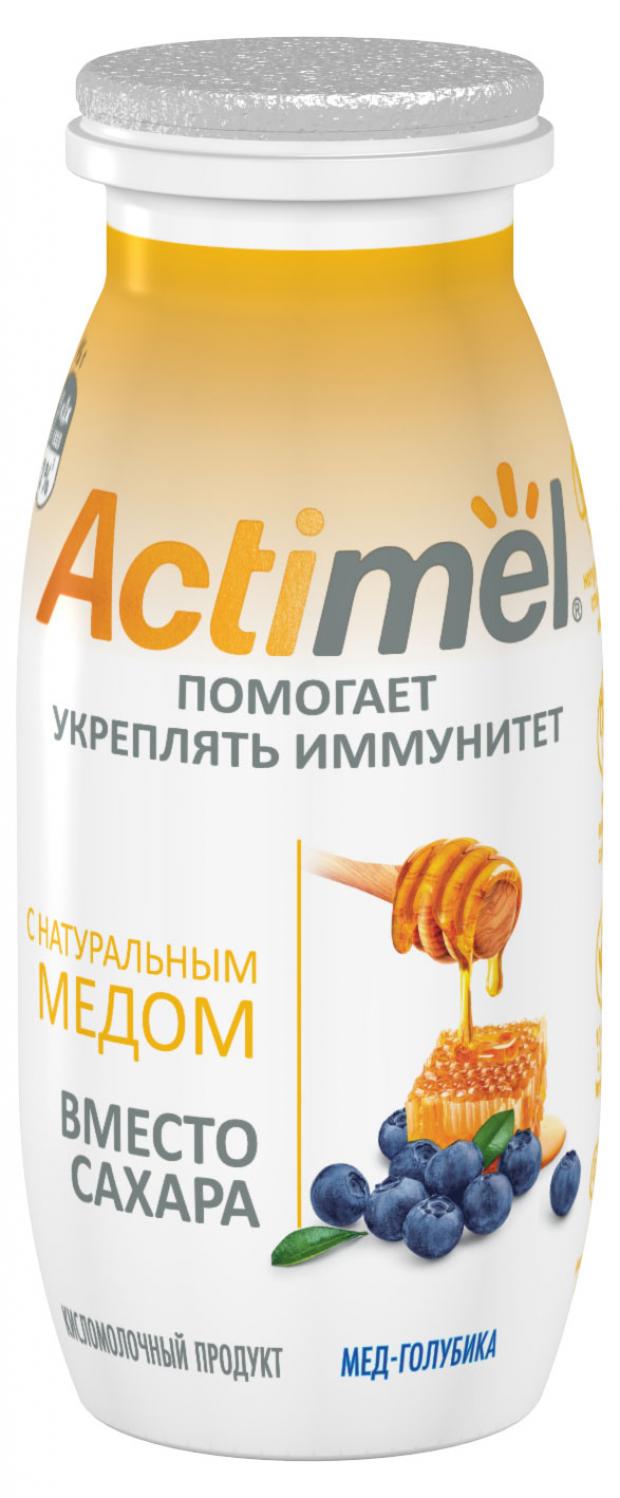 

Продукт Actimel кисломолочный с мёдом и голубикой 2,2%, 95 г