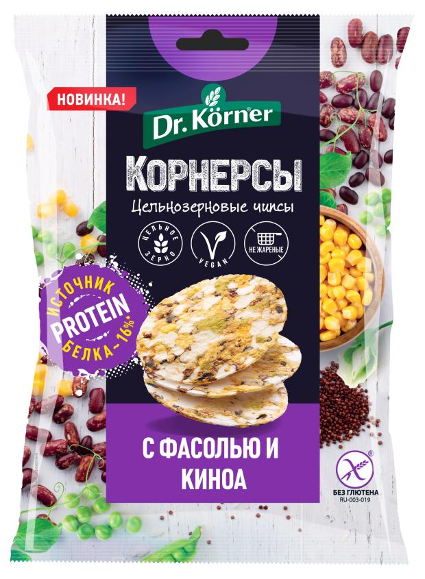 

Чипсы Dr. Korner кукурузно-рисовые с фасолью и киноа, 50 г