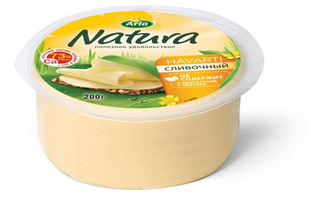 

Сыр полутвердый Arla Natura сливочный 45%, 200 г