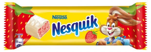 

Батончик шоколадный Nesquik Клубника, 26 г