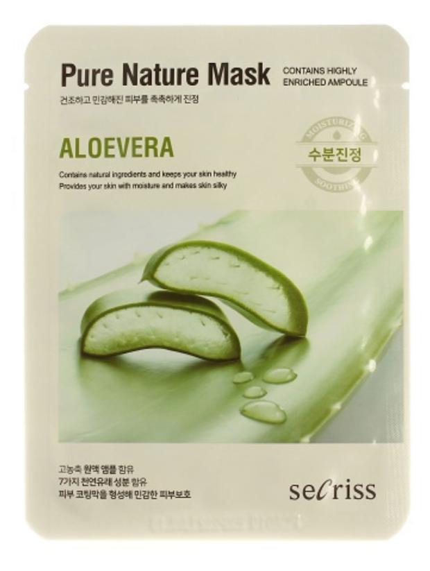 

Маска тканевая для лица Anskin Secriss Pure Nature с экстрактом алое, 25 г