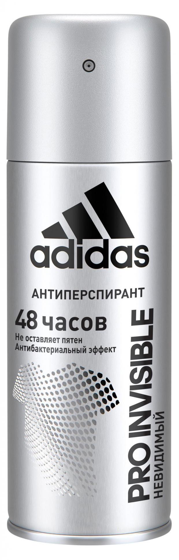 

Антиперспирант-аэрозоль для мужчин Adidas Invisible, 150 мл