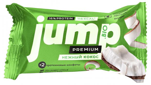 

Конфета JUMP Premium Protein Нежный кокос с секретным посланием внутри, 28 г