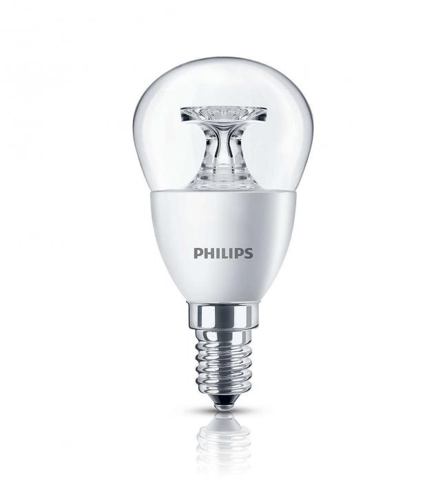 

Лампа светодиодная Philips EyeComfort E14 5,5W - 40W теплый свет