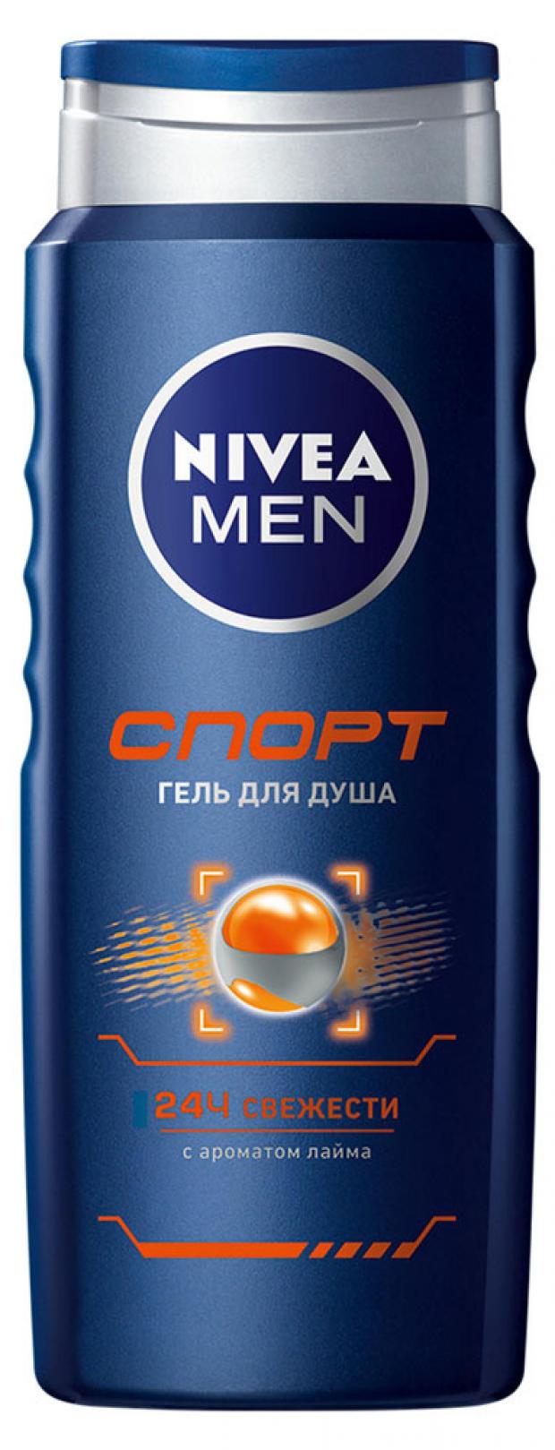 фото Гель для душа мужской nivea men спорт, 500 мл