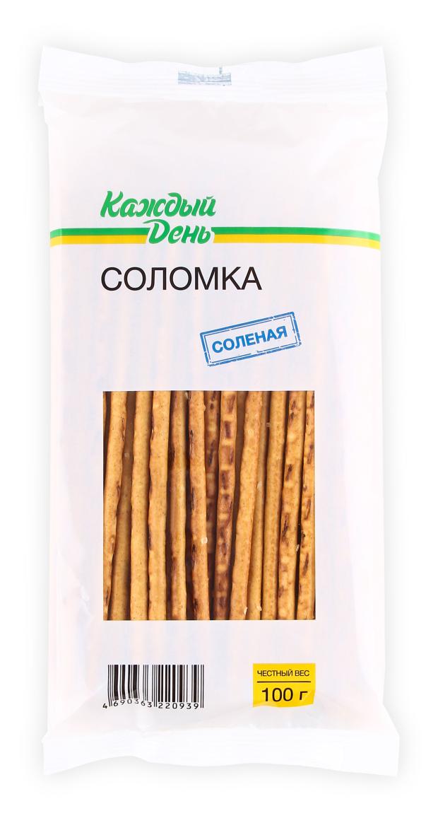 сельдь вяленая каждый день соломка 50 г Соломка Каждый день соленая, 100 г