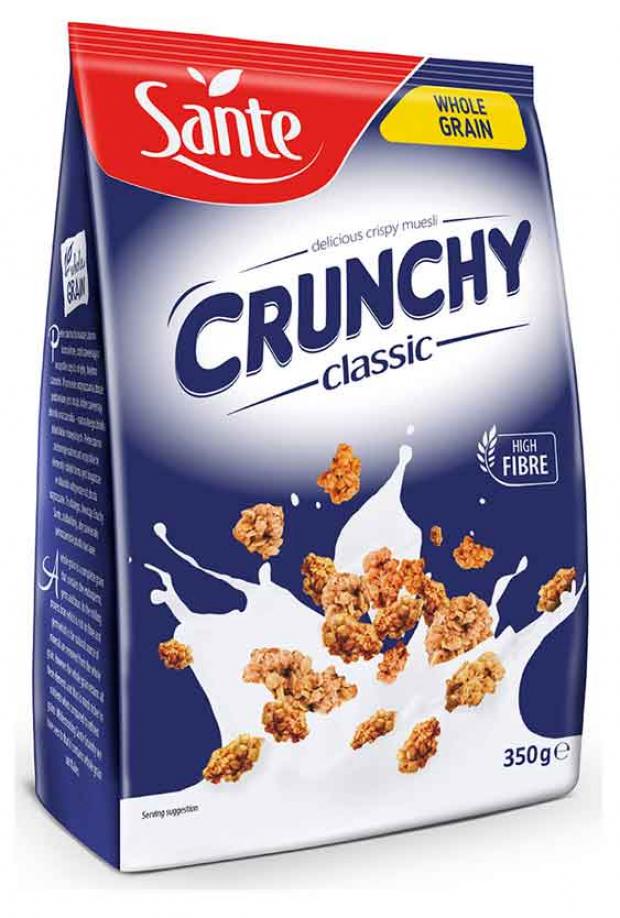 

Хлопья овсяные Sante Crunchy классические, 350 г