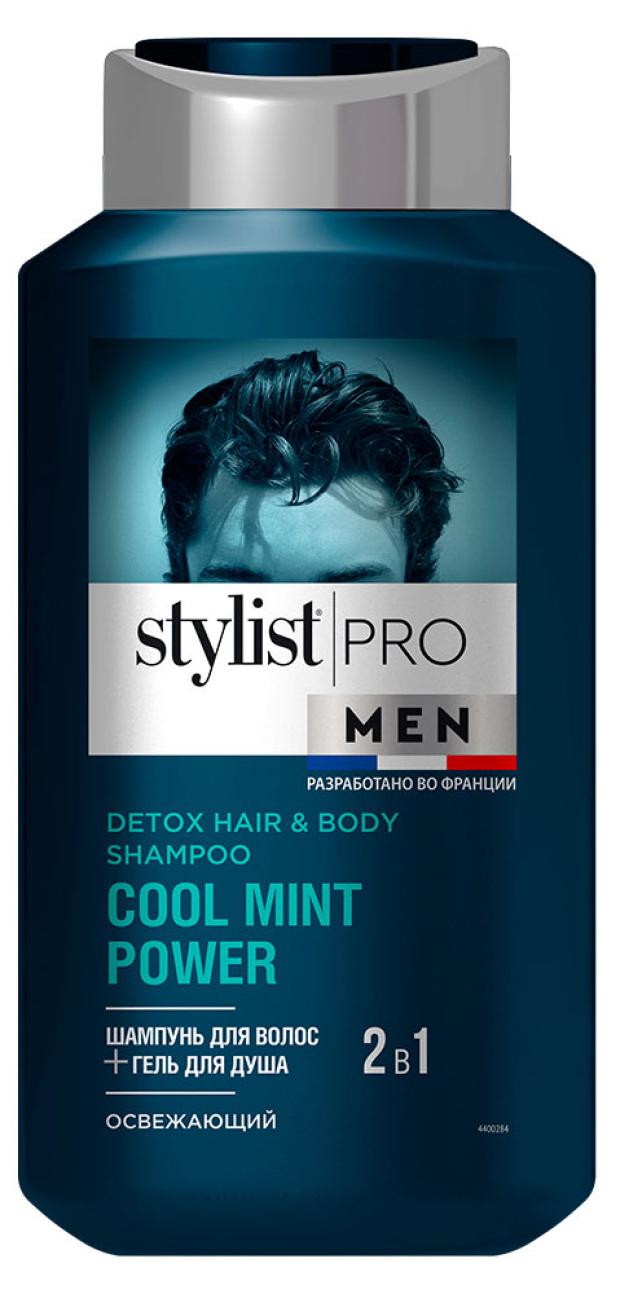 фото Шампунь для волос stylist pro men 2 в 1, 400 мл