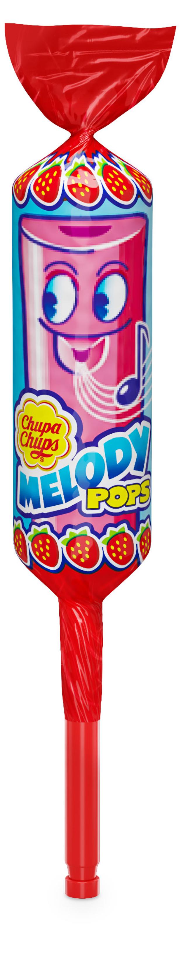 Карамель Chupa Chups Melody Pops клубника, 15 г