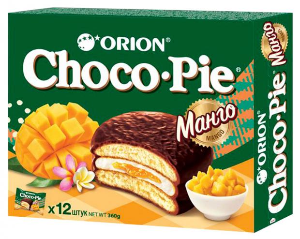 

Пирожное Orion Choco Pie Манго, 360 г