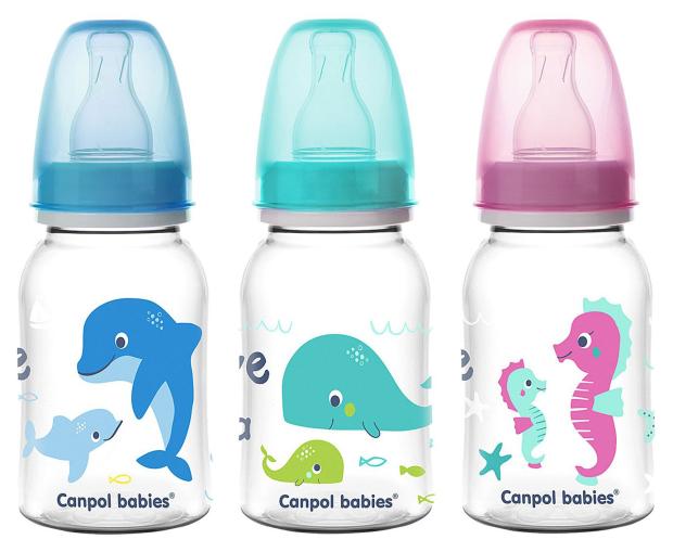 

Бутылочка Canpol Babies Love&Sea с узким горлышком с 3 месяцев, 120 мл