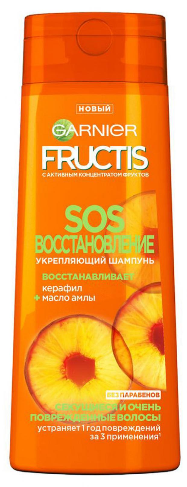 фото Шампунь для волос garnier fructis sos восстановление, 250 мл