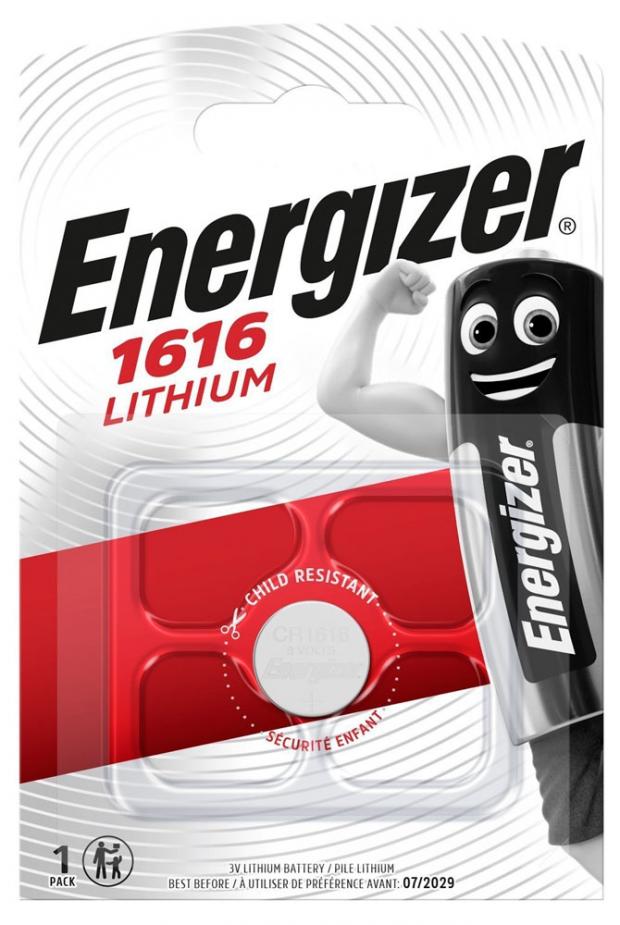 

Батарейка Energizer Lithium CR1616, 1 шт