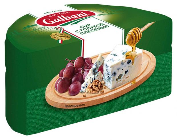 Сыр мягкий Galbani Горгонзола с голубой плесенью 62% БЗМЖ, вес сыр galbani mozzarella bocconcini 45% 200 г