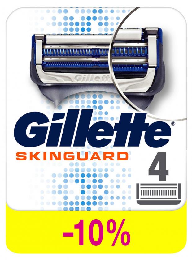 

Сменные кассеты для бритья Gillette Skinguard Sensitive, 4 шт