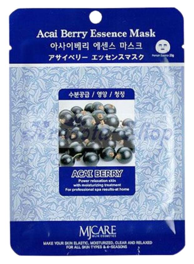 

Маска тканевая для лица Mijin essence mask с экстрактом ягод асаи, 23 г