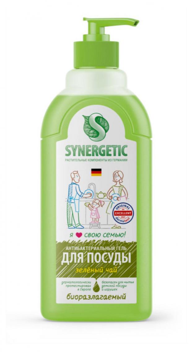 Гель для мытья посуды Synergetic Зеленый чай, 0.5 л