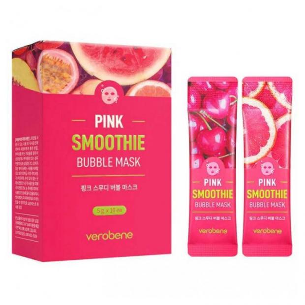 

Verobene Black Smoothie Bubble Mask Кислородная маска смузи Черная 5 g*10 шт.