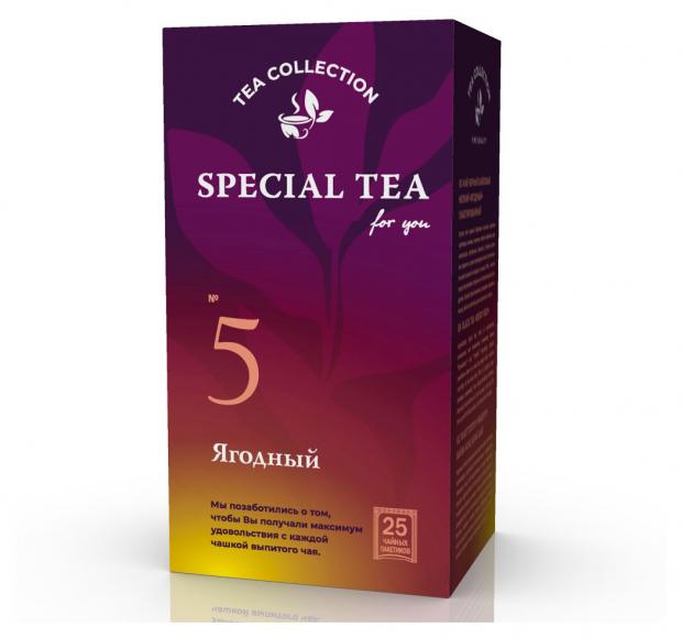 

Чай черный «Императорский чай» SPECIAL TEA байховый ягодный, 25x1,8 г