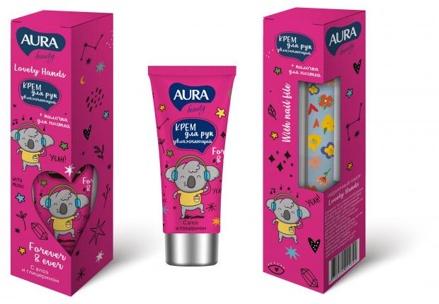 

Набор Aura Beauty Lovely Hands: Крем для рук 50 мл+ Пилочка для ногтей