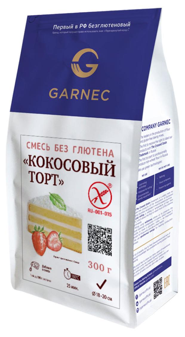 Смесь для выпечки Garnec кокосовый торт без глютена, 300 г