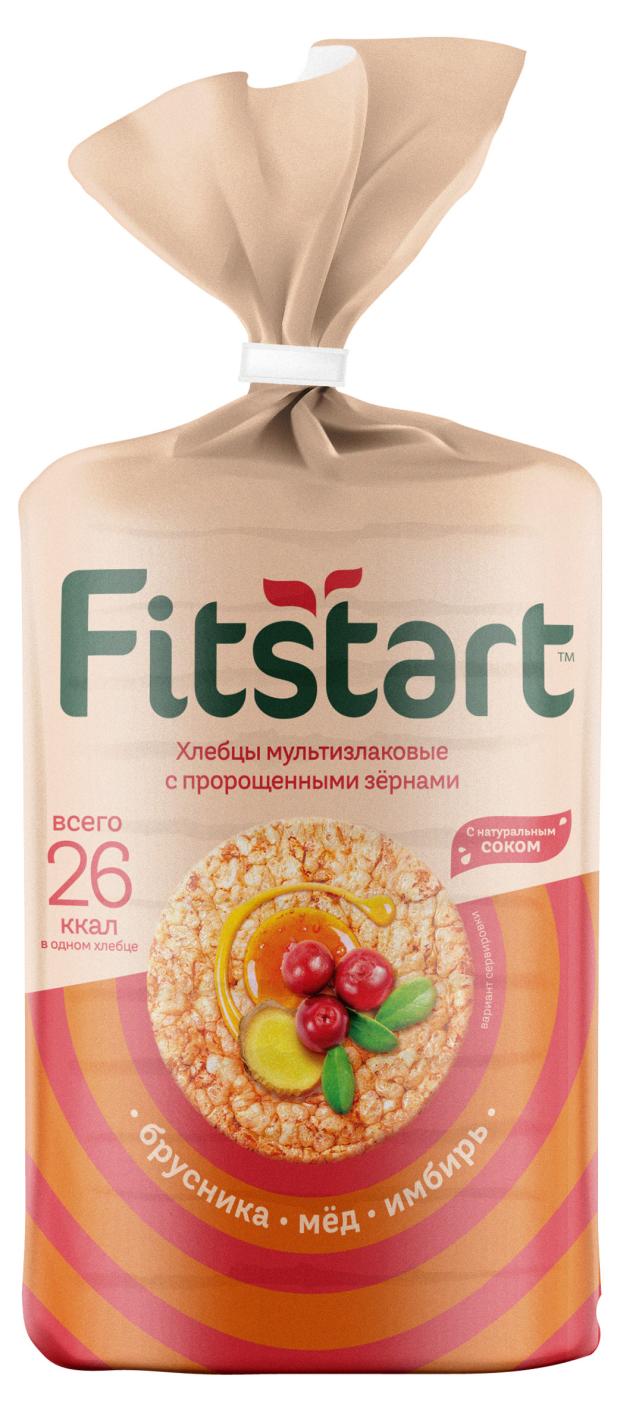 Хлебцы мультизлаковые Fitstart брусника имбирь и мёд, 100 г