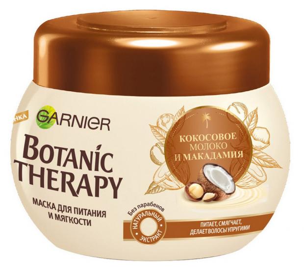 фото Маска для волос garnier botanic therapy кокос молоко и макадамия, 300 мл