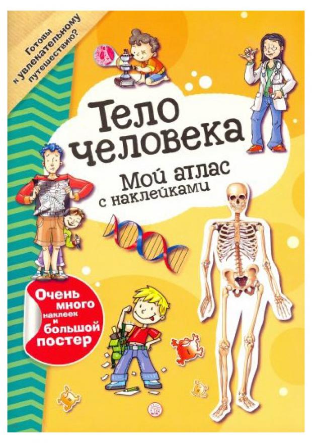 Обложка человека. Атлас тело человека с наклейками. Книга про тело человека с наклейками для детей. Мой первый атлас. Тело человека. Книжка с наклейками 