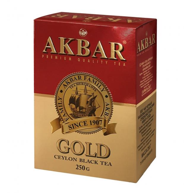 

Чай черный AKBAR GOLD цейлонский листовой, 250 г