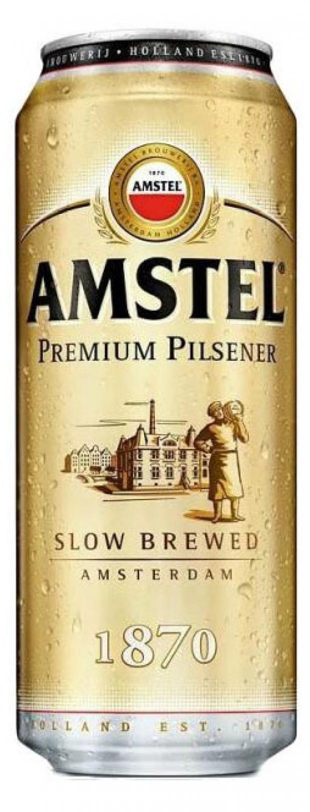 фото Пиво amstel premium pilsener светлое фильтрованное 4,8%, 430 мл