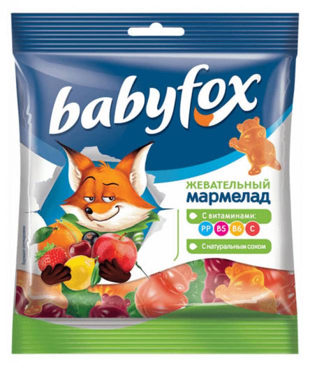 фото Мармелад babyfox бегемоты ягодно-фруктовый, 70 г