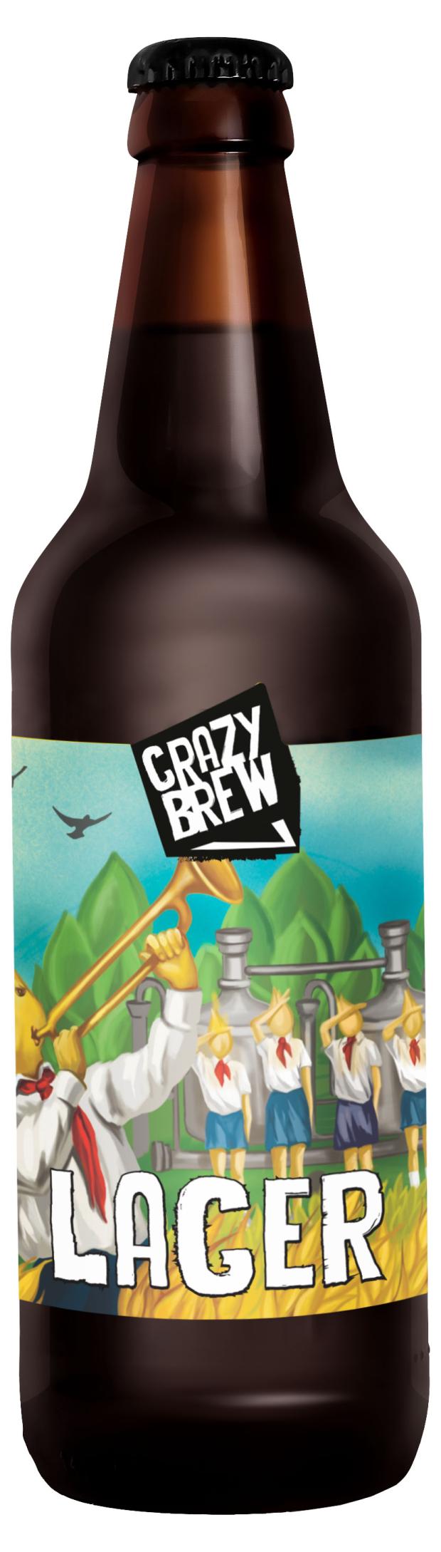 

Пиво Crazy Brew Lager 5%, 500 мл