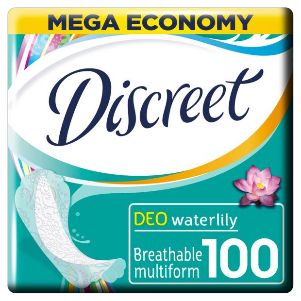 фото Прокладки ежедневные discreet deo water lily multiform, 100 шт