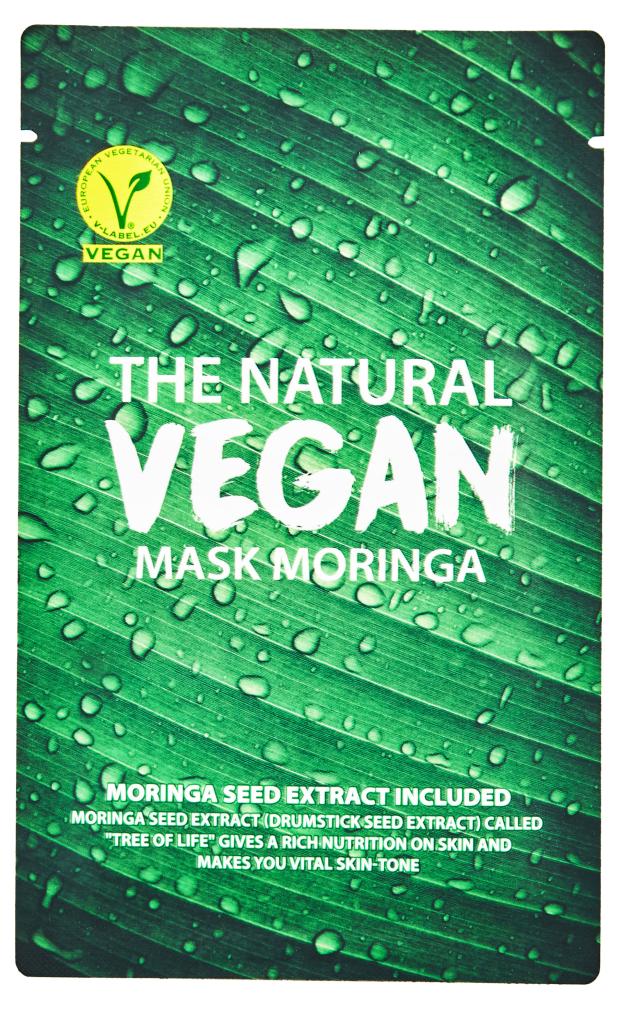 Маска для лица She's Lab Moringa The Natural Vegan с экстрактом моринги тканевая, 20 мл маска для лица she s lab the natural vegan sunflower mask с экстрактом подсолнечника тканевая 20 мл