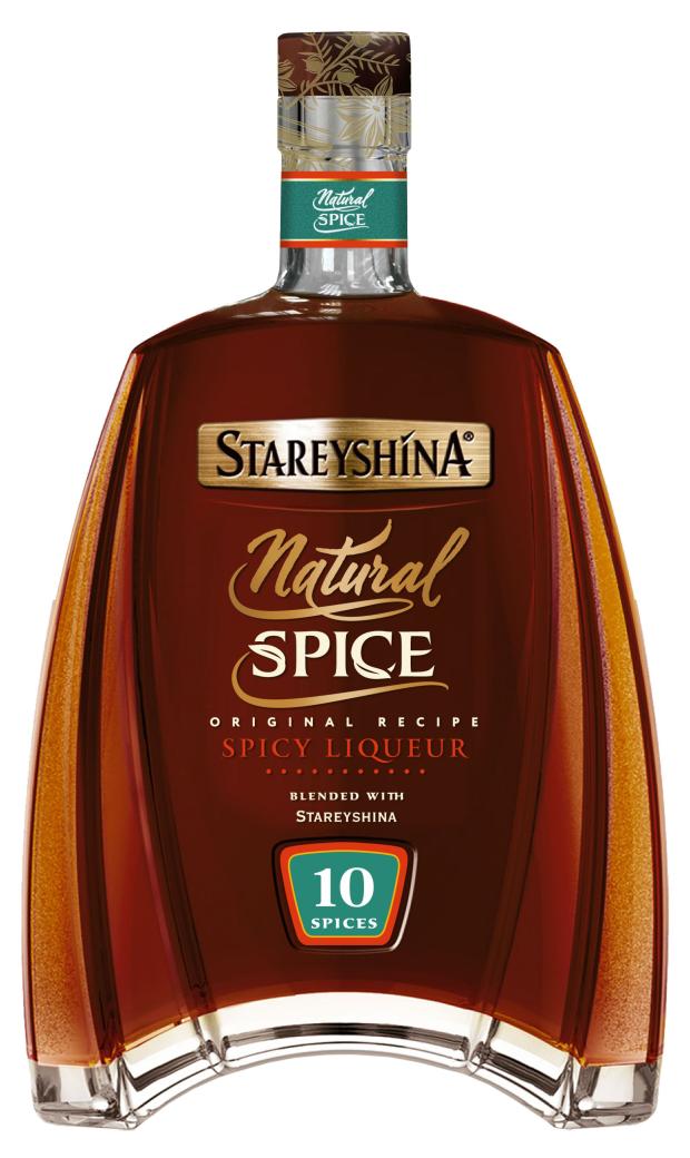 фото Ликер старейшина natural spice на основе коньяка россия, 0,5 л